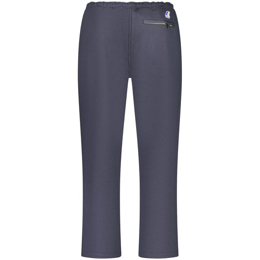 Blue Cotton Men Trouser