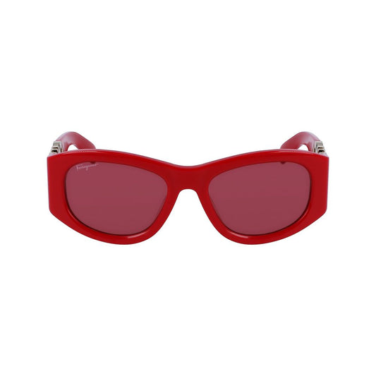 Red Acetate Sunglasses