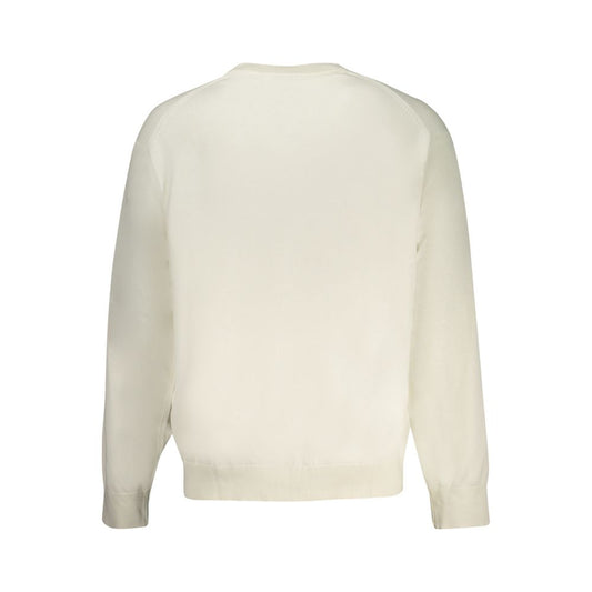 White Cotton Men Sweater