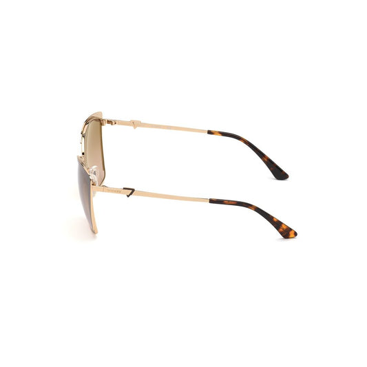 Brown Metal Sunglasses
