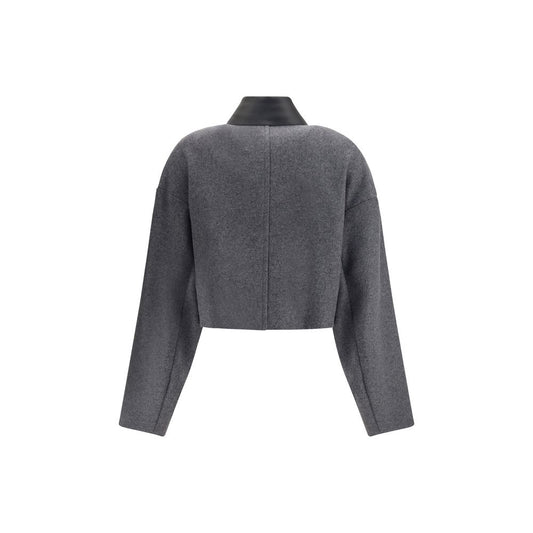 Gray Fleece Wool Clothing