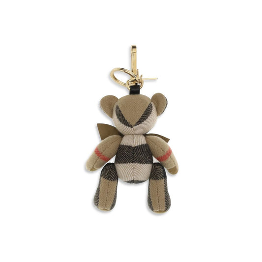 Beige Cashmere Keychain