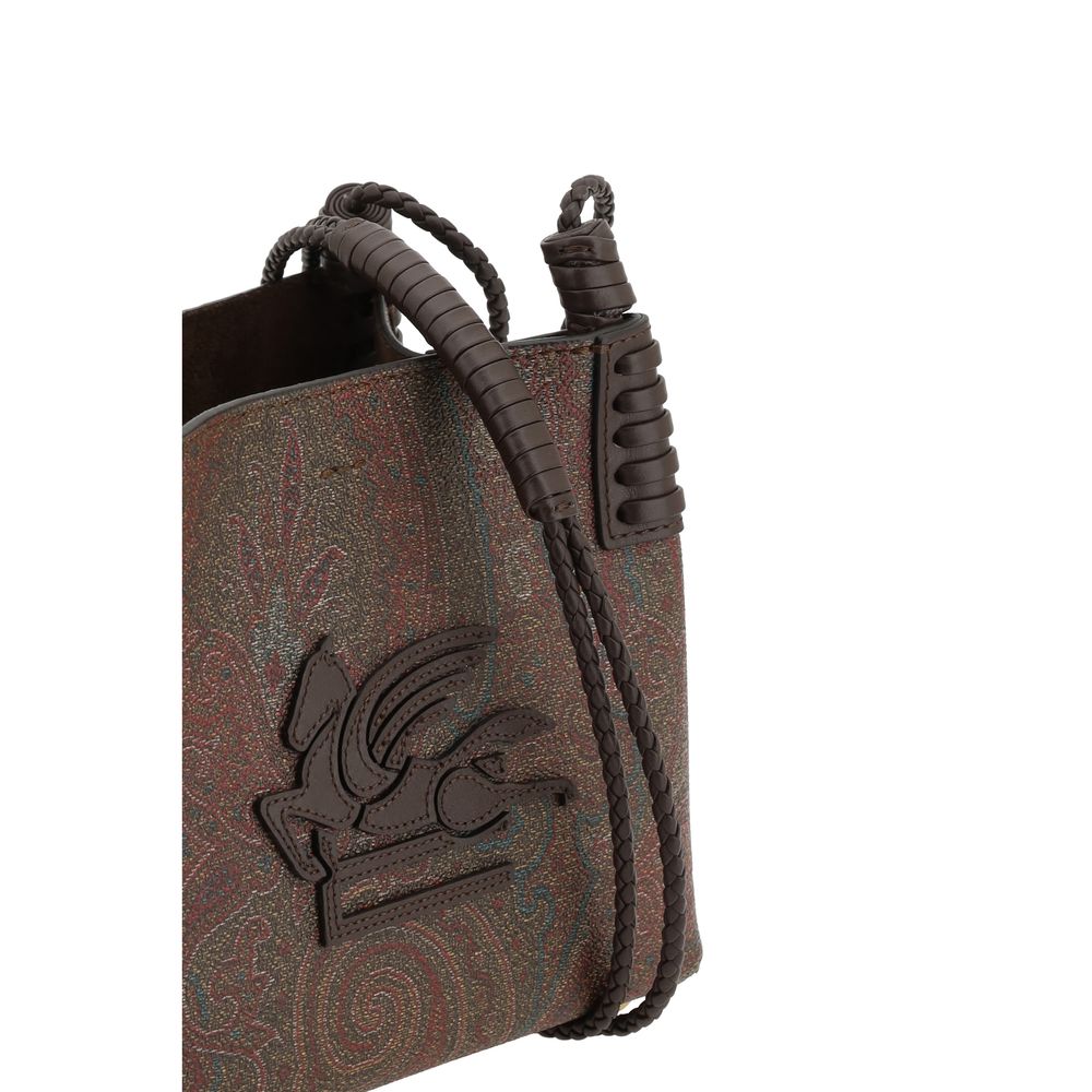 Brown Fabric Handbag