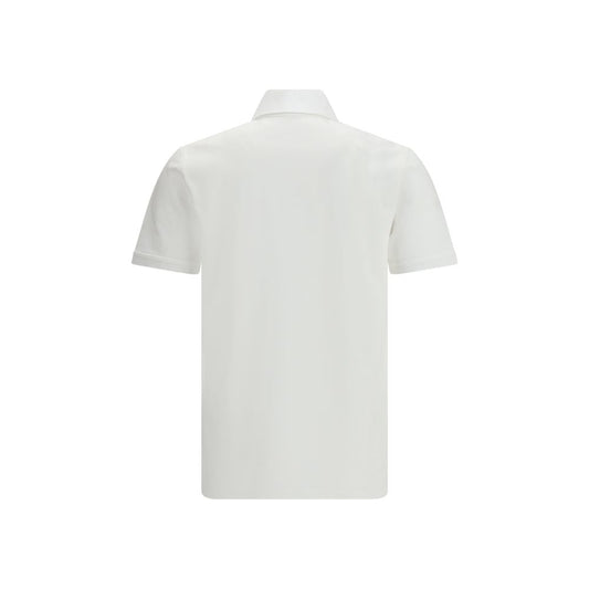 White Cotton Polo Shirt