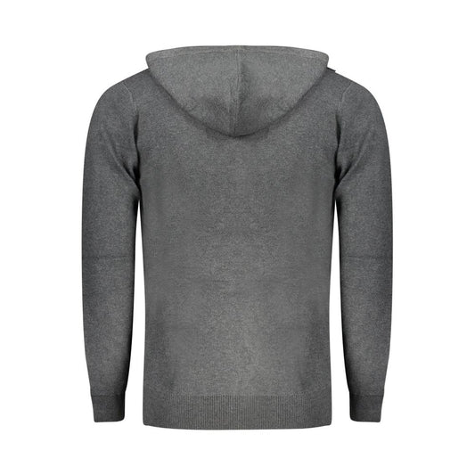 Grigio Poliammide Men's Cardigan