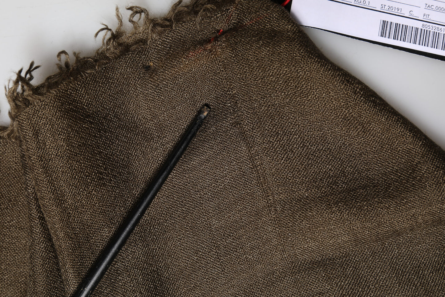 Brown Cashmere Knit Neck Wrap Shawl Scarf