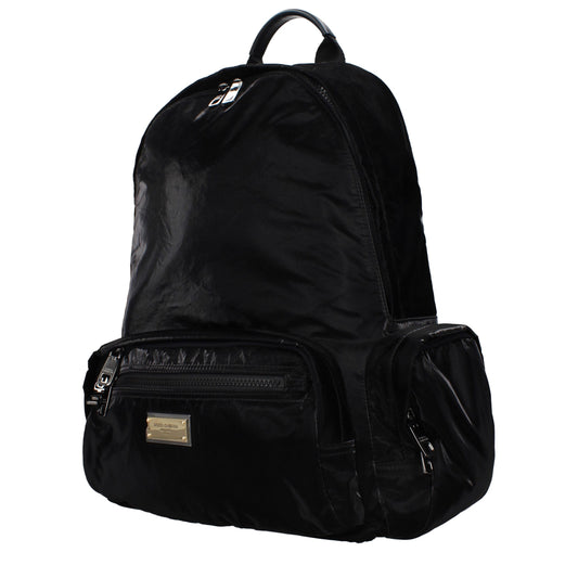 Black Nylon Backpack