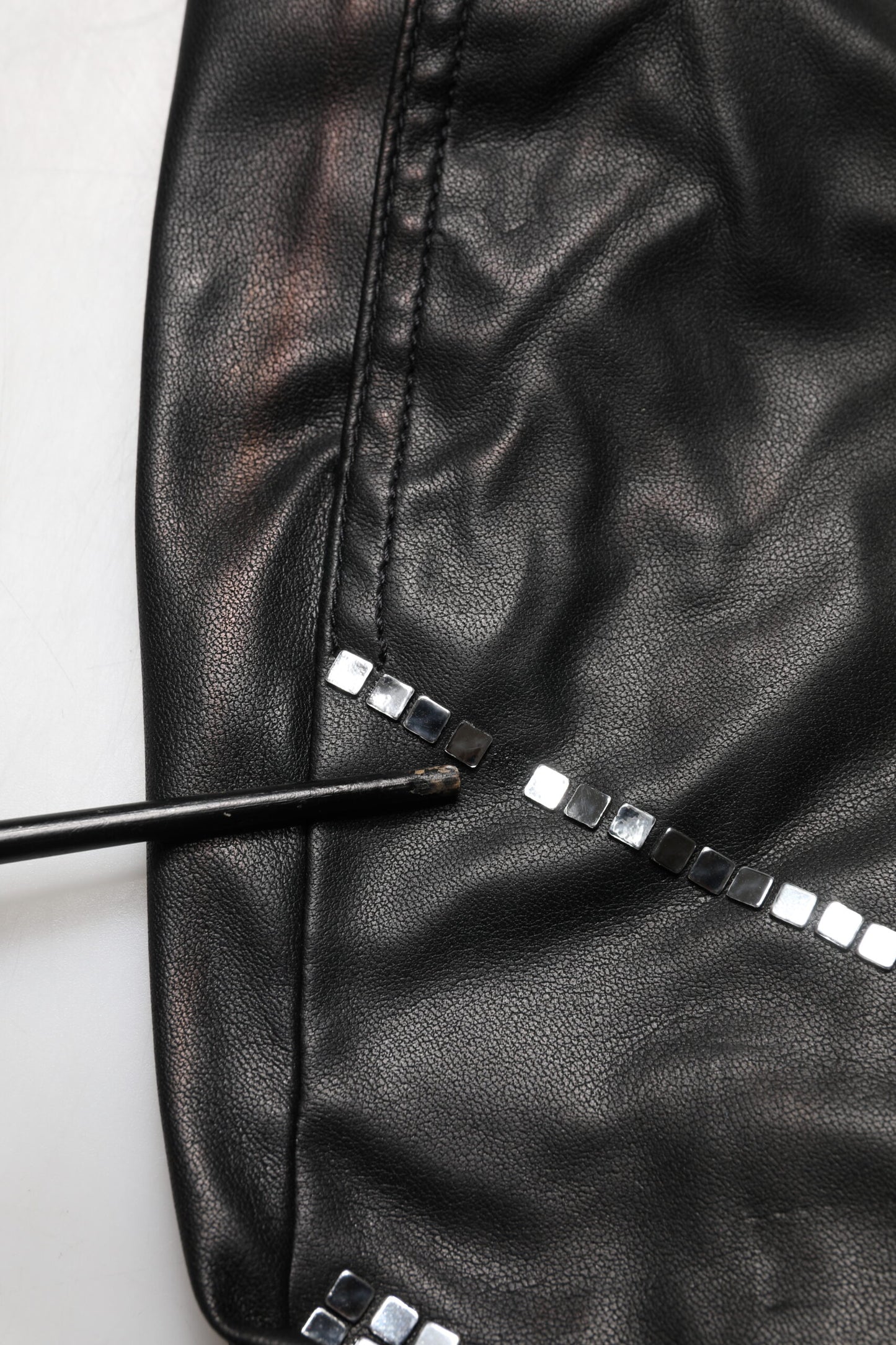 Black Embellished Tapered Pants