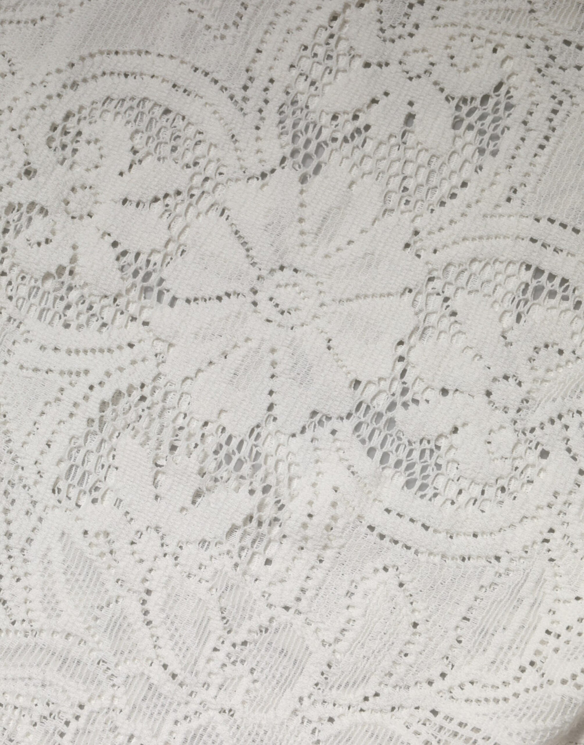 White Embroidery Lace Cotton Blouse Top