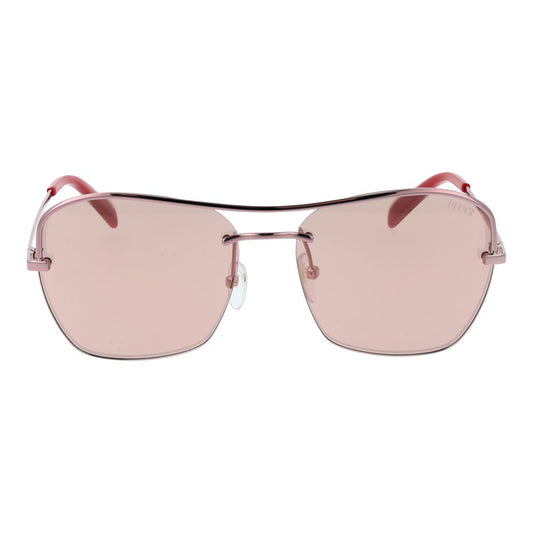 Rose Gold Metal Sunglasses