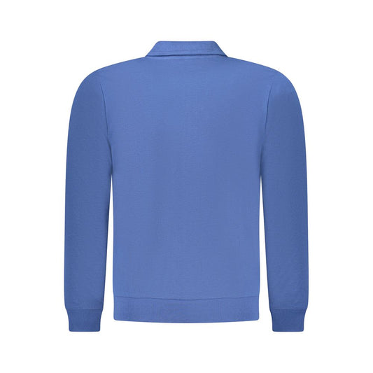 Blue Cotton Men Sweatshirt