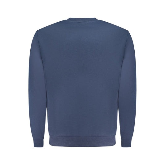 Blue Cotton Men Sweatshirt
