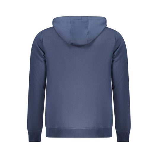 Blue Cotton Men's Hoodie