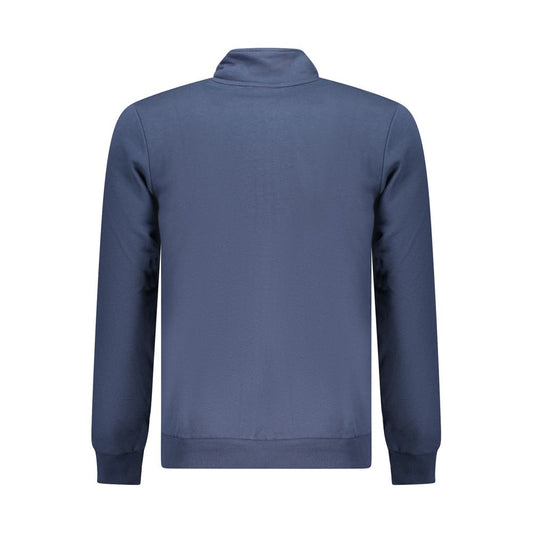 Blue Cotton Men Sweatshirt