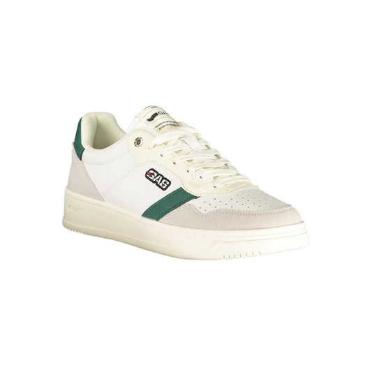 White Polyurethane Men Sneaker