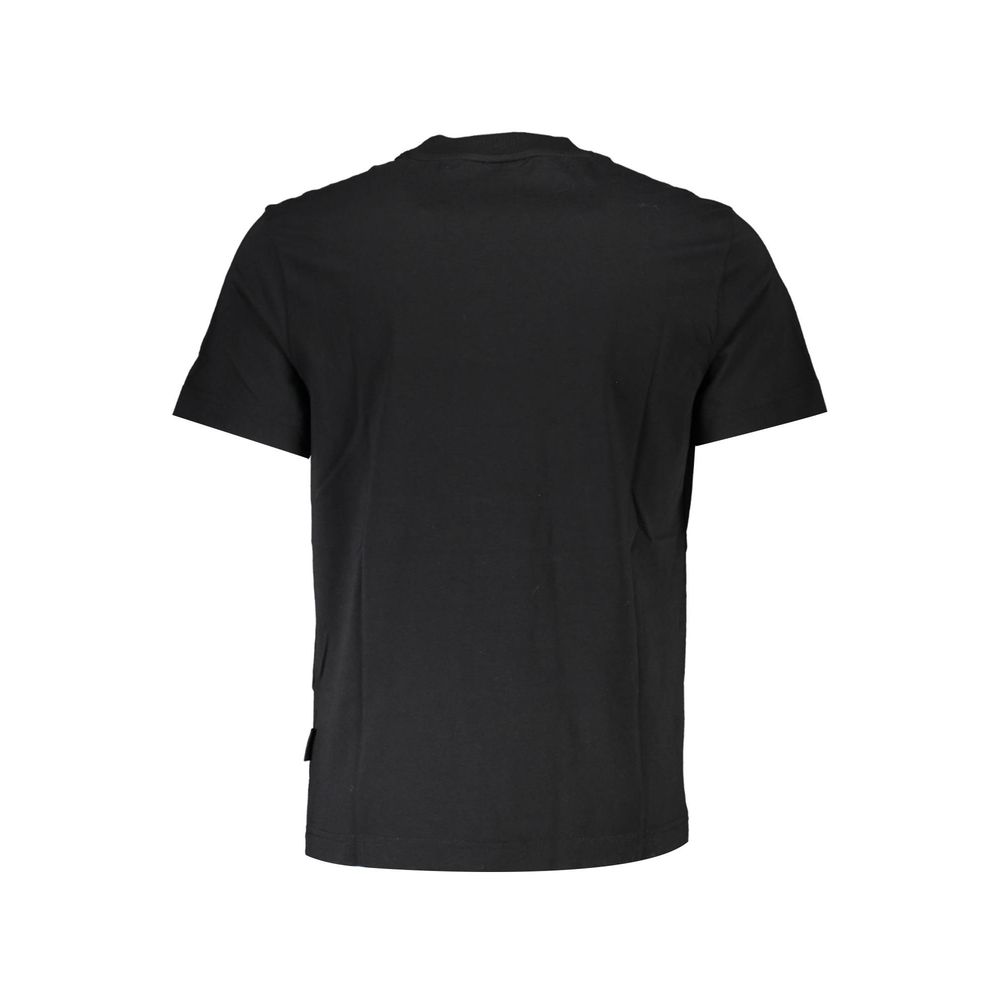 Black Cotton Men's T-Shirt