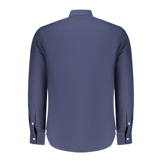 Blue Cotton Men's Shirt