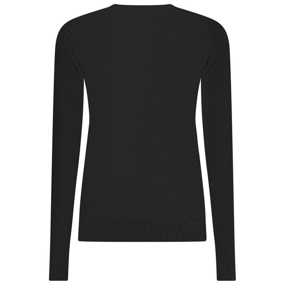 Black Viscose Women Sweater