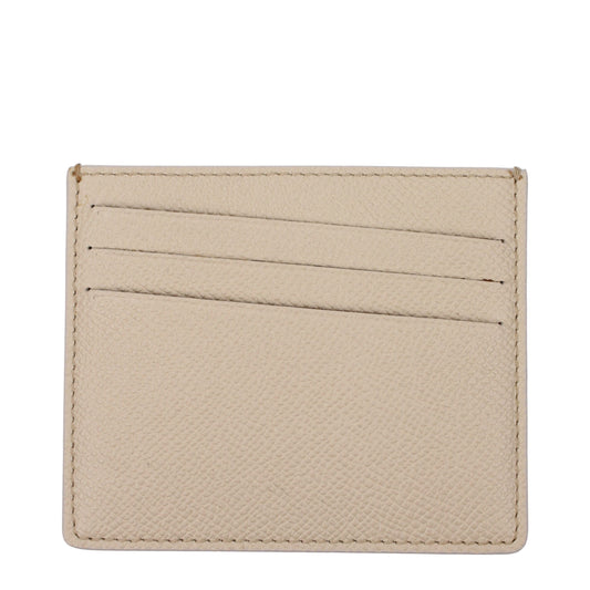 Beige Leather Cardholder
