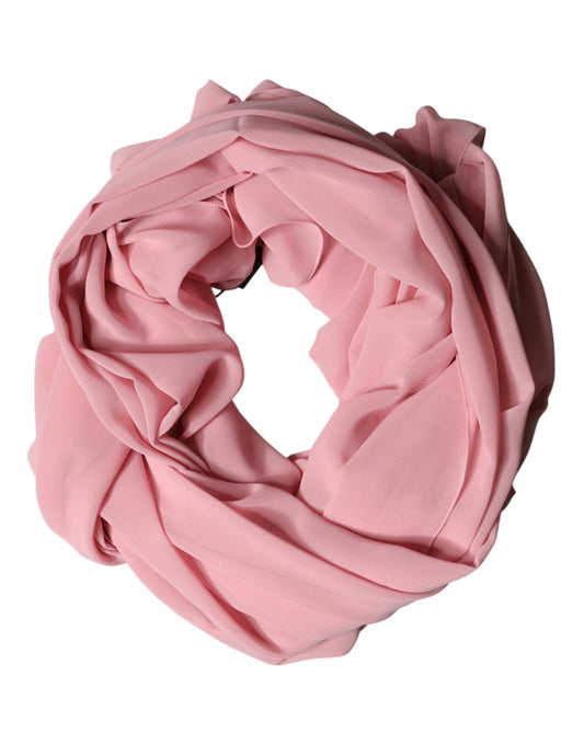 Pink Silk Stole Neck Wrap Shawl Men Scarf