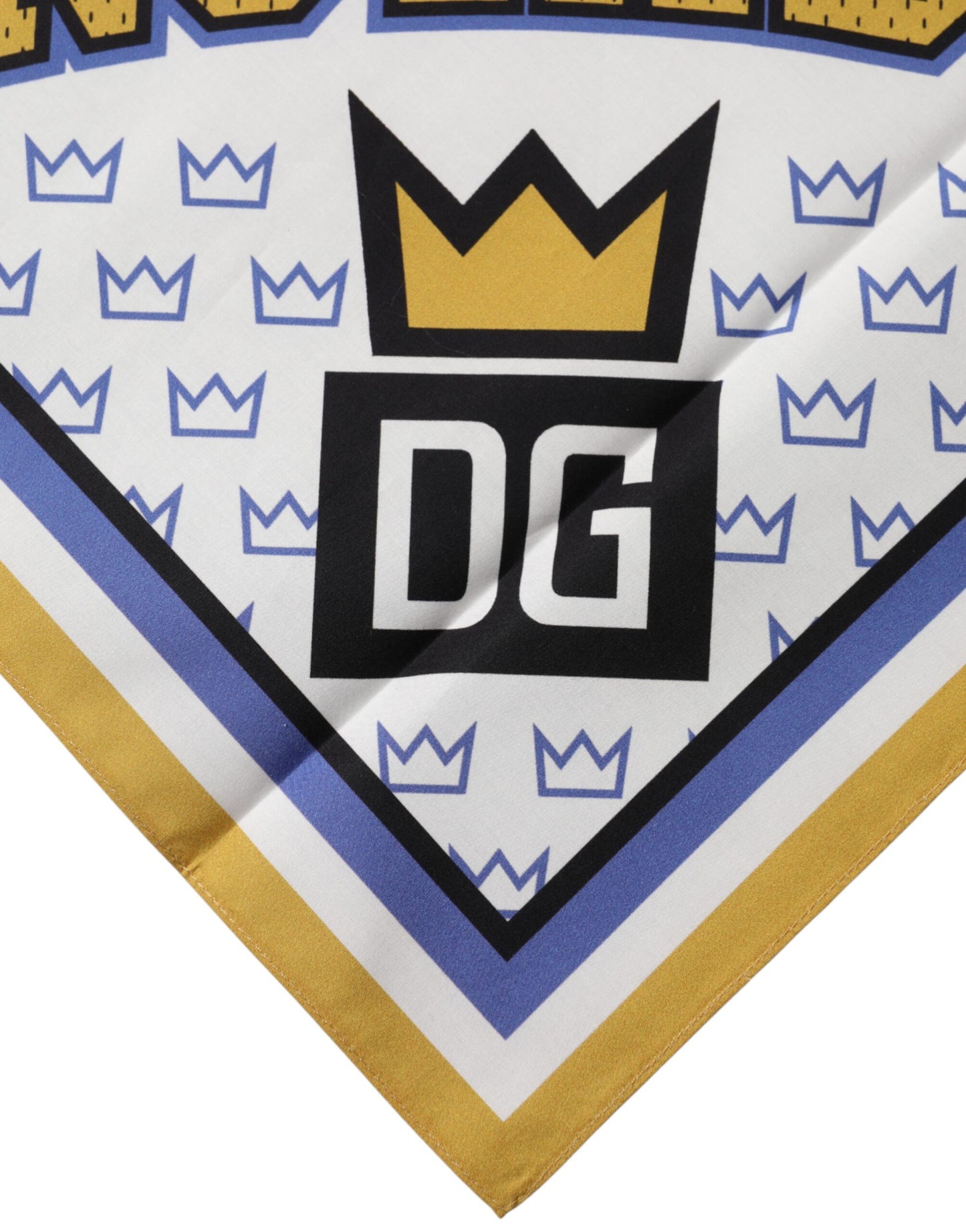 Multicolor DG Royals Square Foulard Men 50cm x 50cm Scarf