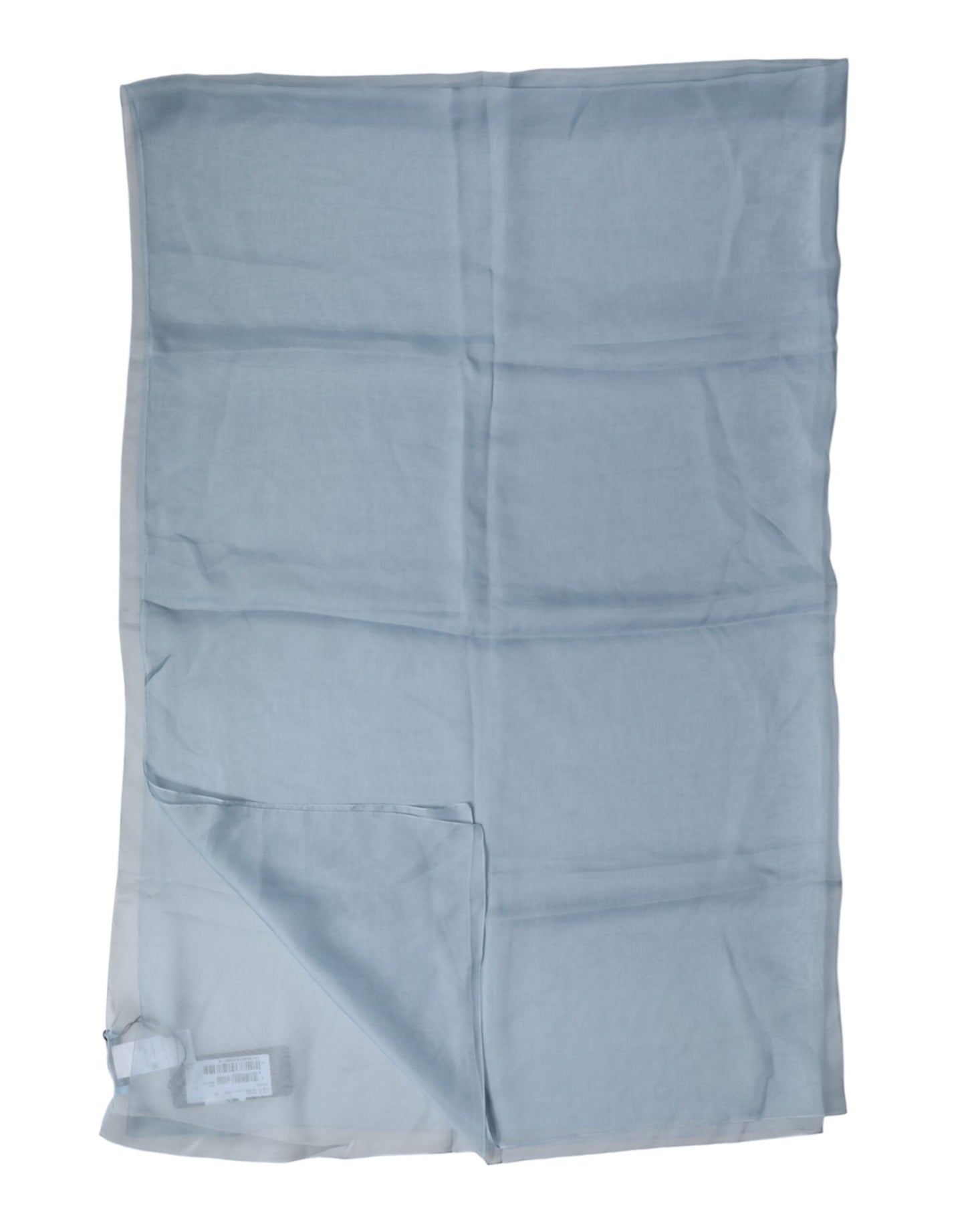 Light Blue Silk Stole Neck Wrap Shawl 200cm x 130cm Scarf