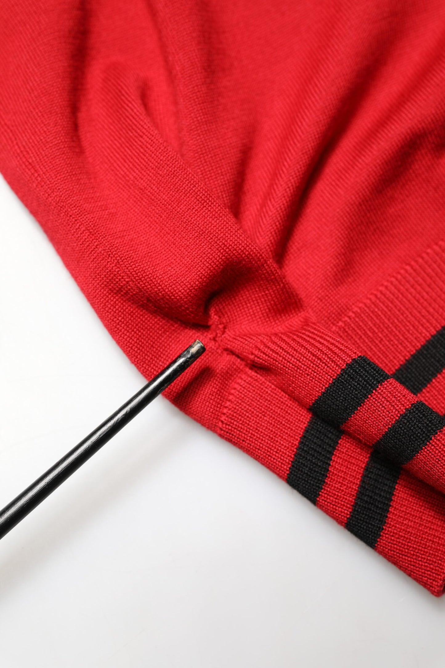 Red Lion Crown Logo Wool Crewneck Sweater