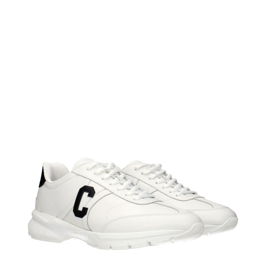 White Leather Athletic Sneakers