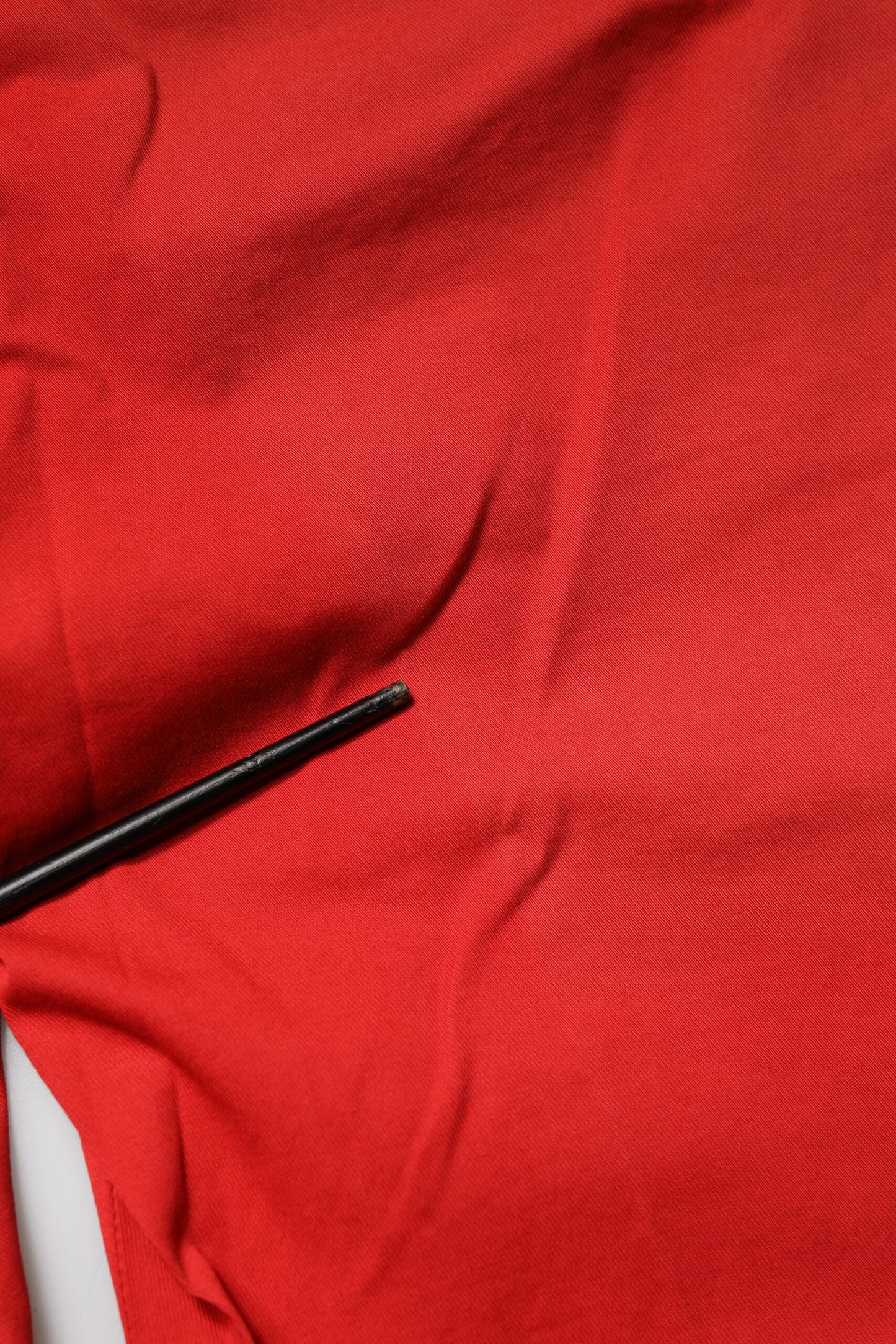 Red Flared Mid Waist Chino Casual Trouser Pants