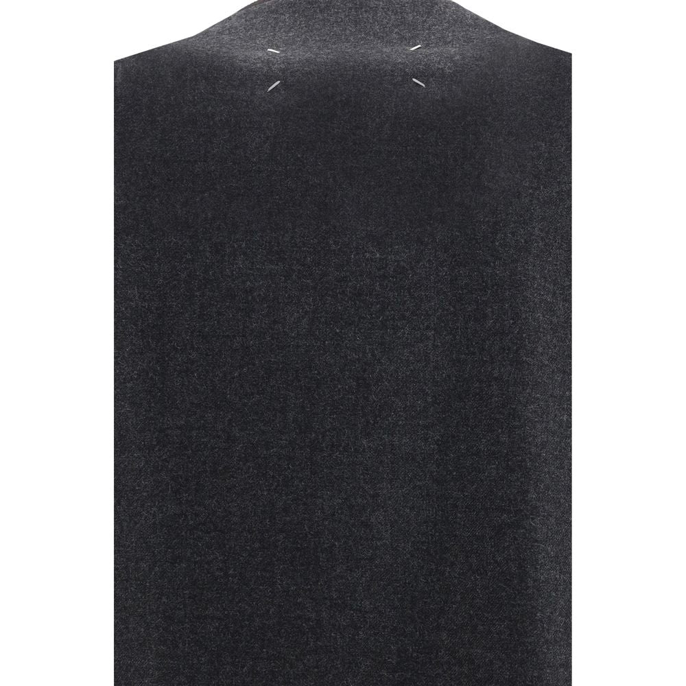 Gray Fleece Wool Coat