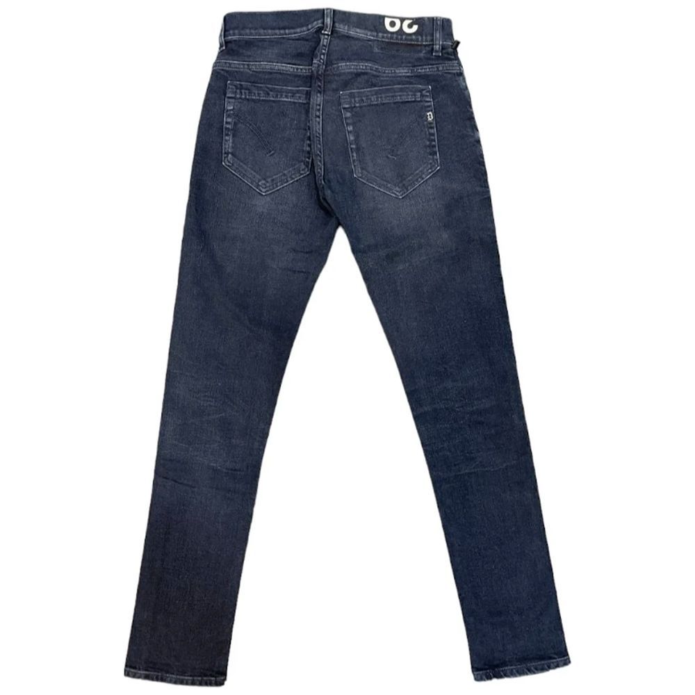Blue Cotton Slim Fit Jeans