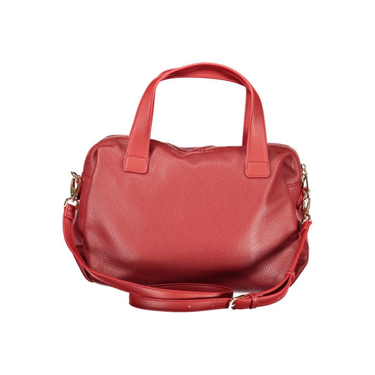 Rosso Polyurethane Women Handbag