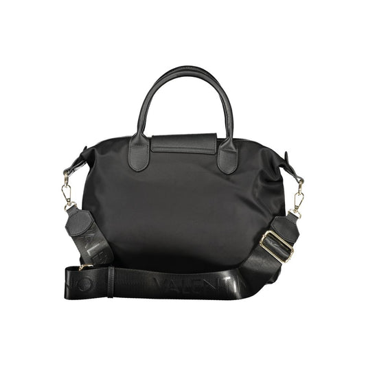 Black Polyester Women Handbag