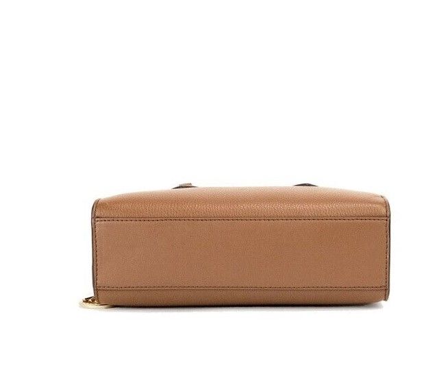 Valerie Small Luggage Leather East West Satchel Crossbody Handbag