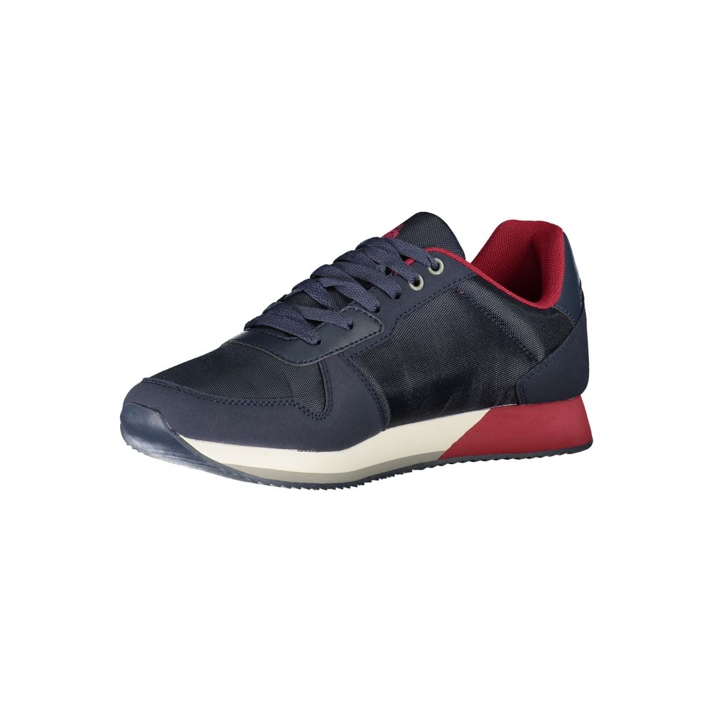 Blue Polyester Men Sneaker