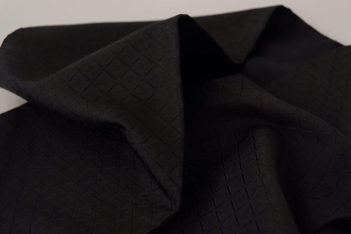 Elegant Black Silk Men's Scarf Wrap