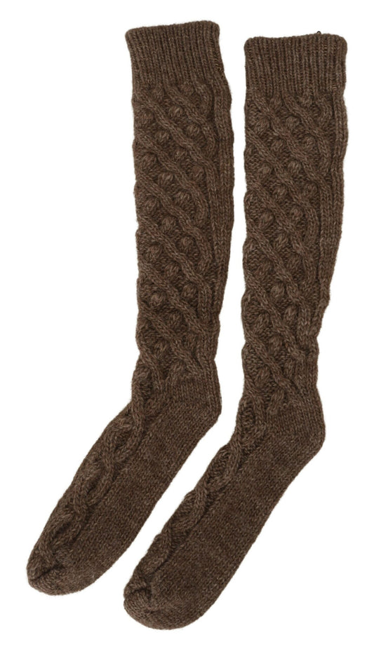 Elegant Knit Over-the-Calf Women's Socks