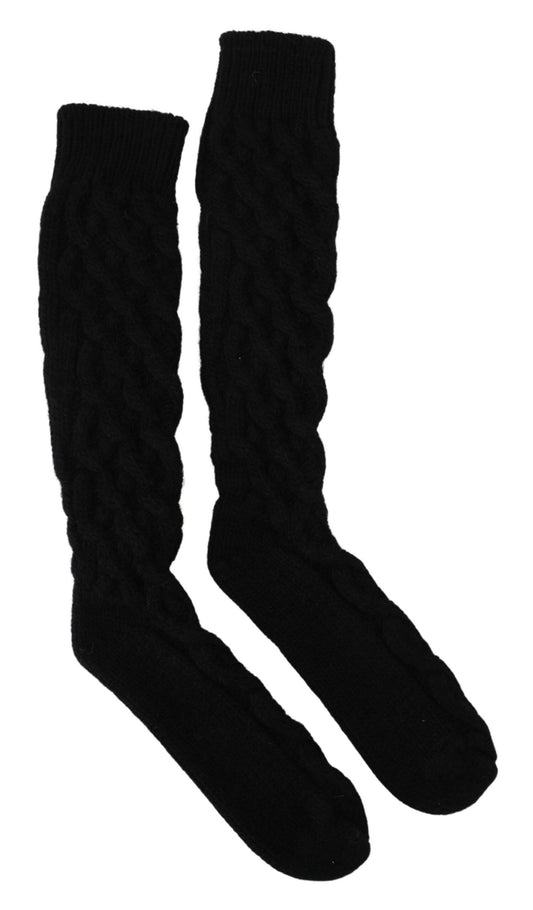 Chic Over-the-Calf Woolen Socks