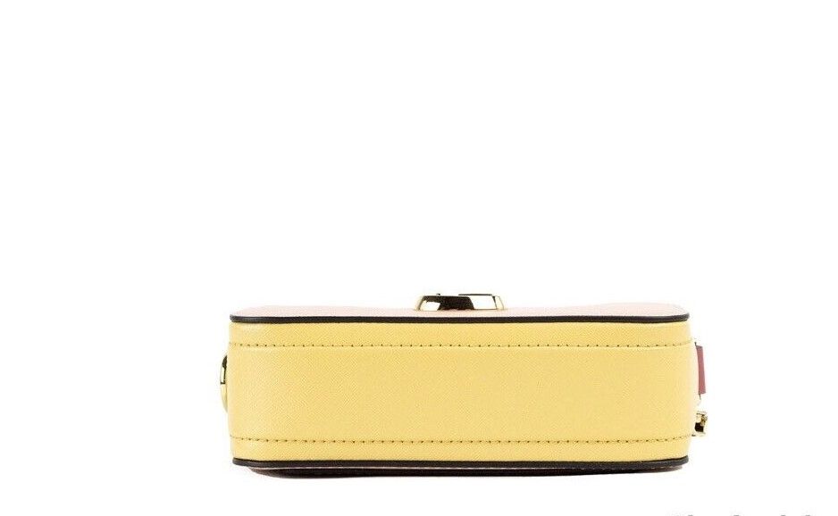 The Snapshot Bag Colorblock Rose Saffiano Leather Handbag Purse