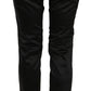 Black Mid Waist Skinny Dress Formal Trousers Pants