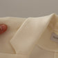 Wrap Off White Long Sleeves Viscose Blazer Jacket