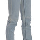 Light Blue Mid Waist Skinny Denim Jeans