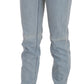 Light Blue Mid Waist Skinny Denim Jeans