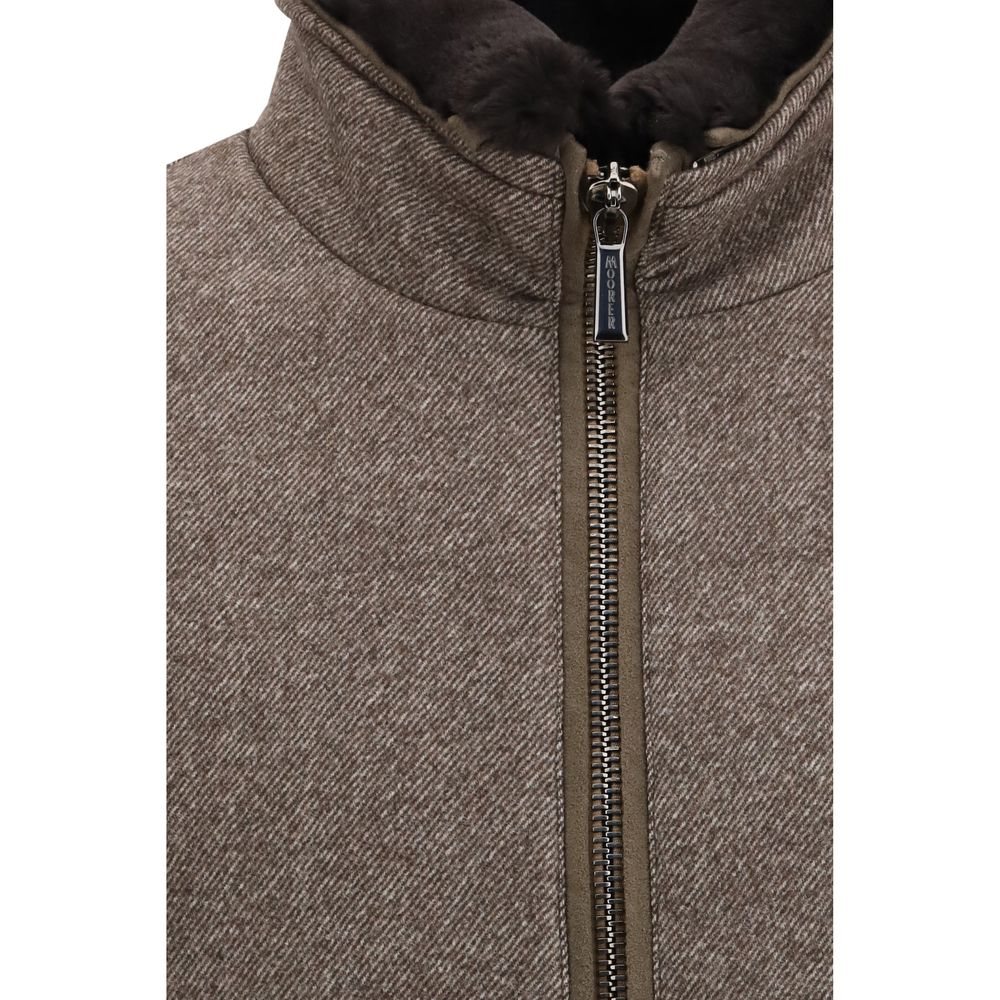 Brown Cashmere Bomber