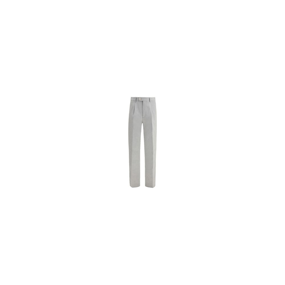 Gray Wool Casual Pants