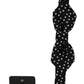 Black Polka Dots Silk Adjustable Neck Papillon Men Bow Tie