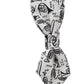 White Instruments Adjustable Neck Papillon Men Bow Tie