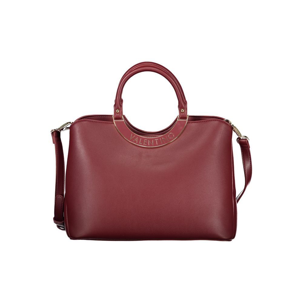 Rosso Polyurethane Women Handbag