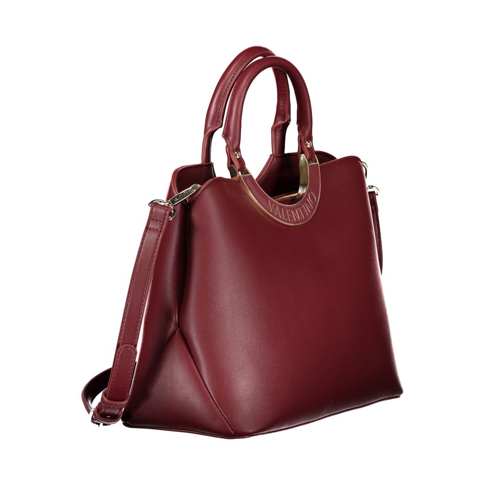 Rosso Polyurethane Women Handbag