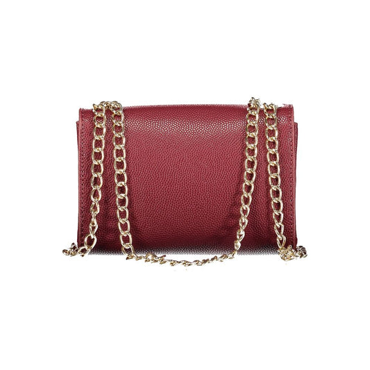 Red Polyurethane Women Handbag